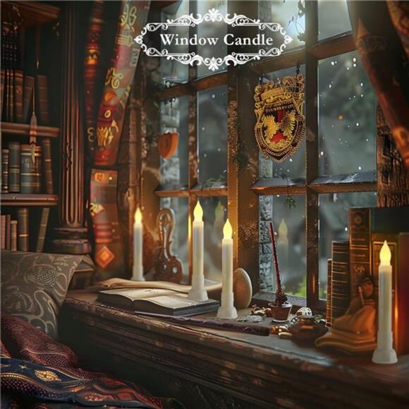 12 Pcs Hanging Floating Candles with Wand Remote (Battery Include), Magic Candle - Picture 3 of 7